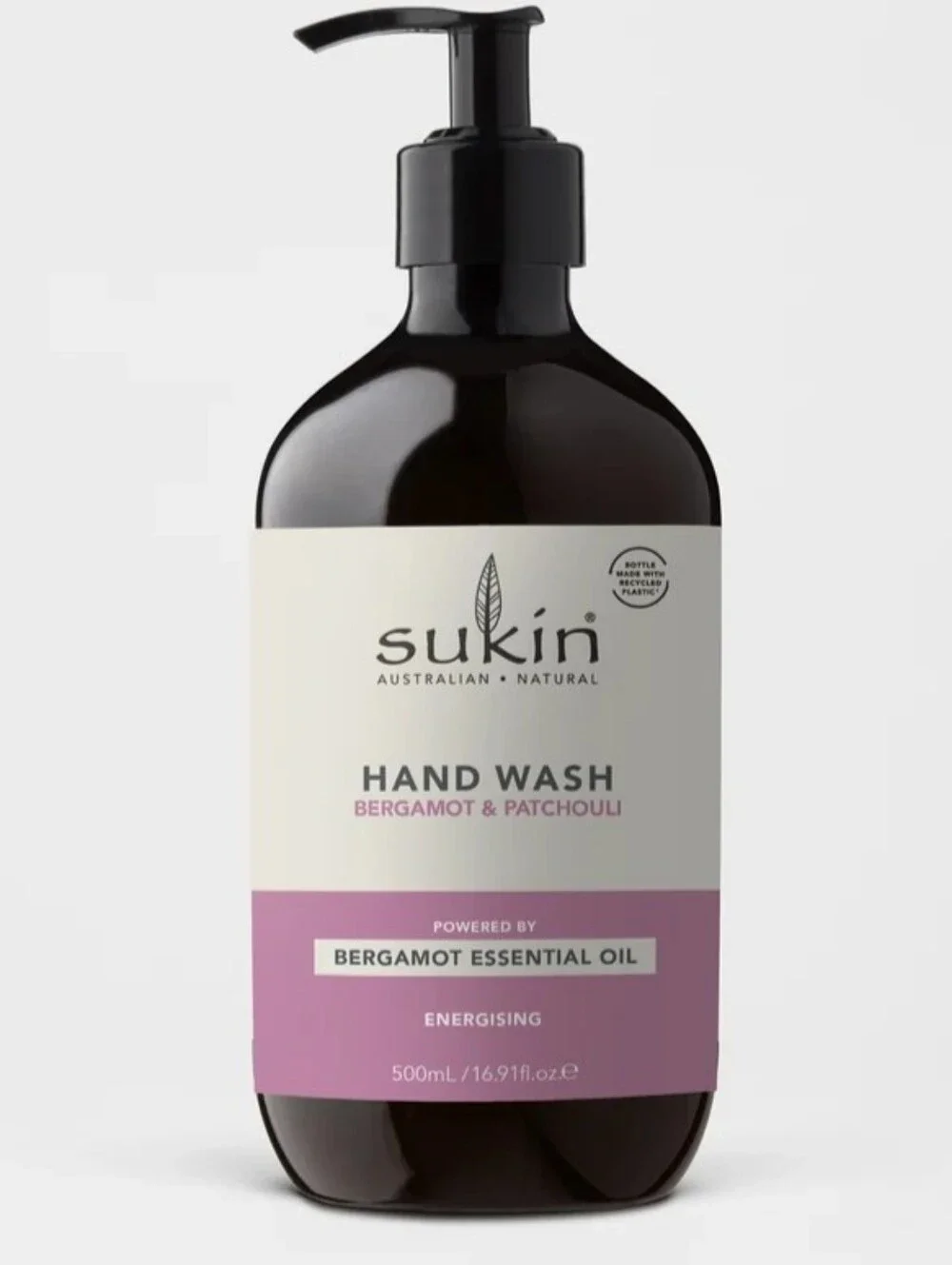 SUKIN BERGAMOT & PATCHOULI HAND WASH 500 mL. 16.9 fl oz brand new